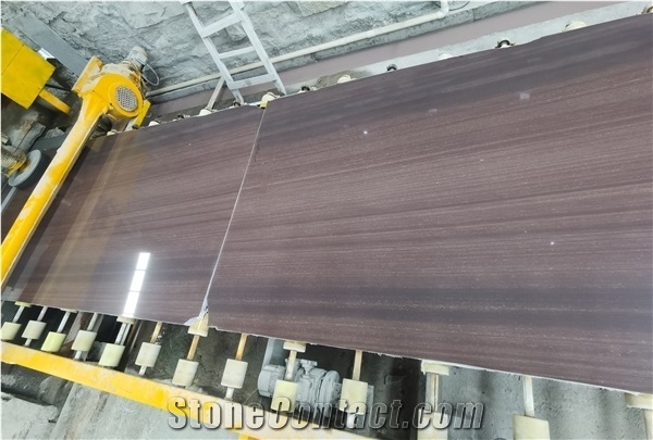 Polished Purple Wood Grain Sandstone Slab
