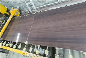 Polished Purple Wood Grain Sandstone Slab Polished Purple Wood Grain Sandstone Slab