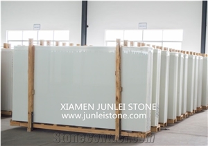 Ice Jade White Microcrystalline Stone, Artificial Marble