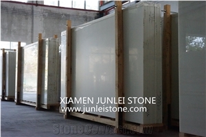 Ice Jade White Microcrystalline Stone, Artificial Marble