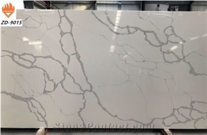 2021 New Calacatta Quartz Stone Slabs Zd9015