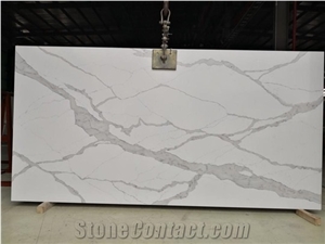 Artificial Calacatta Stone Calacatta White Quartz Slabs