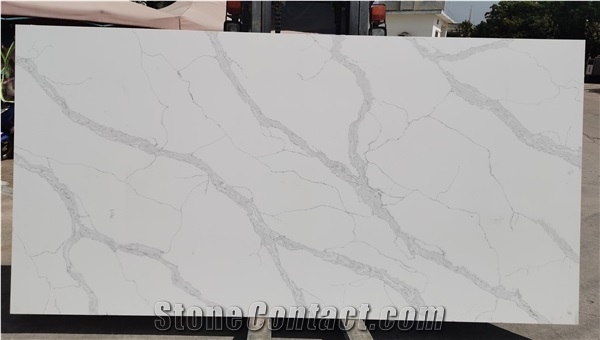 Black Artificial Quartz Slab Jumbo Size 3cm for Island Top