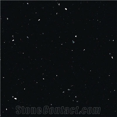 Black Sparkly Quartz Slab