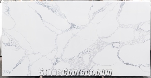 Brilliant Gray Quartz Slab Artificial Stone