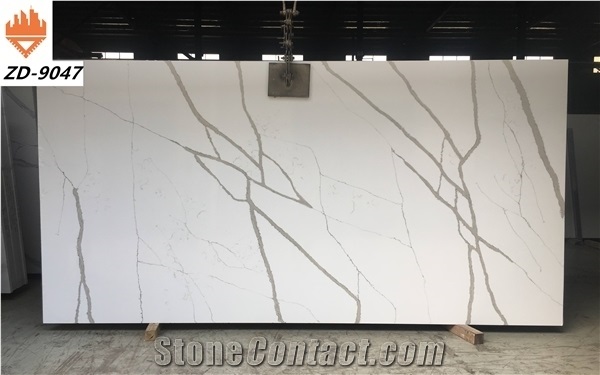 Calacatta Quartz Slabs Zd9047