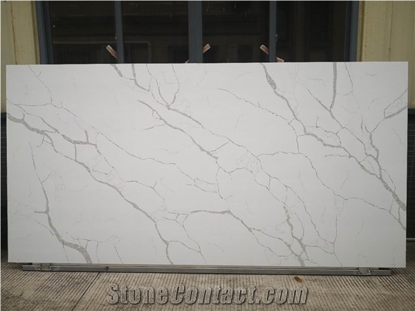 Hot Sale Calacatta Quartz Stone Slab Factory Price