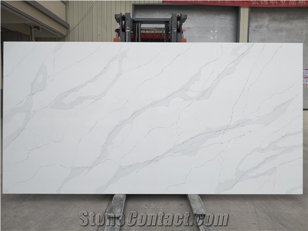 Hot Sale Calacatta Quartz Stone Slab Factory Price