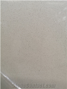 Pure Beige Color Quartz Slab