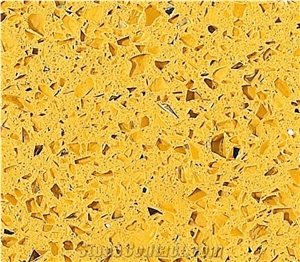Sparkly Gold Quartz Slab