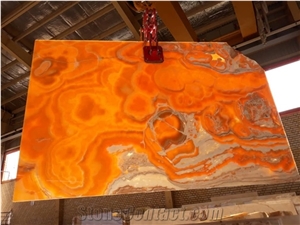 Orange Onyx Slabs