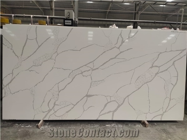 Calacatta Plazo Lite Quartz Stone Slabs