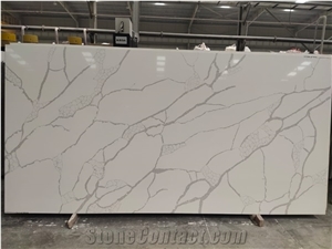Calacatta Plazo Lite Quartz Stone Slabs