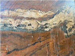 Red Tempest Crystal Quartzite Blocks