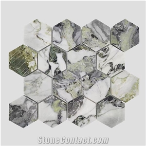 Ice Green Marble Mosaics Tiles
