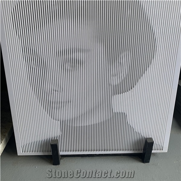 New Design Audrey Hepburn White Stone Cnc Carving Art