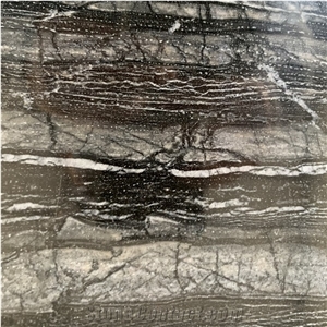 Tree Black Wood Marble Border Lines for Interior Door Frame