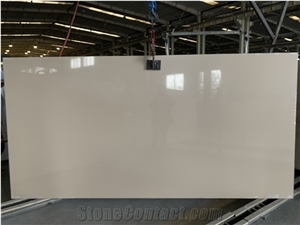 Beige Quartz Slabs Solid Surface Solid Stone