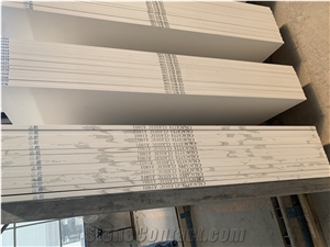 Calacatta Classic White Quartz Slabs for Countertop