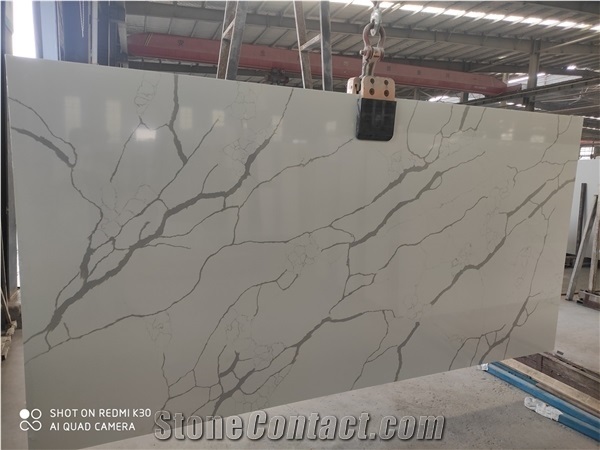 Calacatta Laza Artificial Stone Quartz Surface Slab
