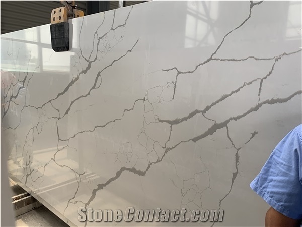 Calacatta Laza Quartz Slabs