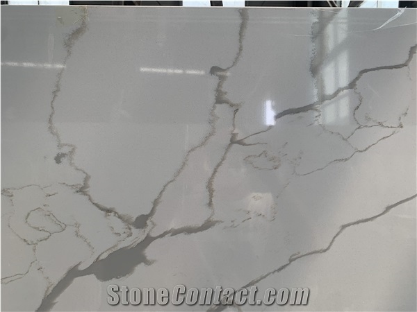 Calacatta Laza Quartz Slabs