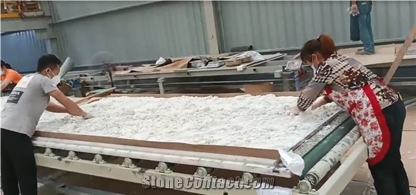 Calacatta White Quartz Stones Solid Surface Slabs
