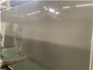 Pure Grey Quartz Slabs for Countertop