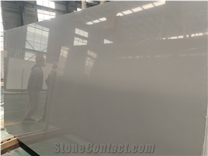 Pure Grey Quartz Slabs for Countertop