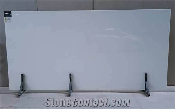 Super White Nano Crystalized Stone Slabs