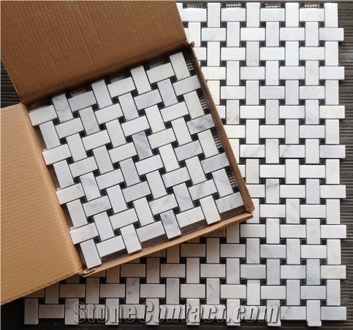 Carrara Mosaic Tile Marble Mosaic Tile Crystal White