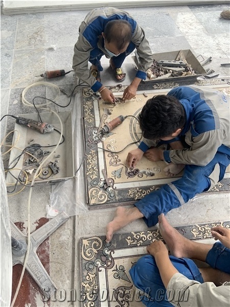 Marble Waterjet Medallion Stone