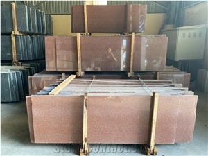 Red Color Granite Stone For Wall And Floor Slabs