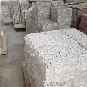 White Marble Carrara Mosaic Stone Tile Square Rectangle