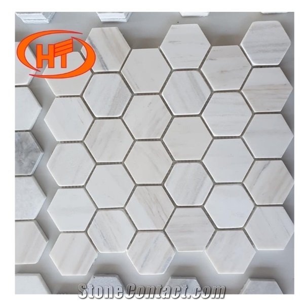 White Marble Carrara Mosaic Stone Tile Square Rectangle