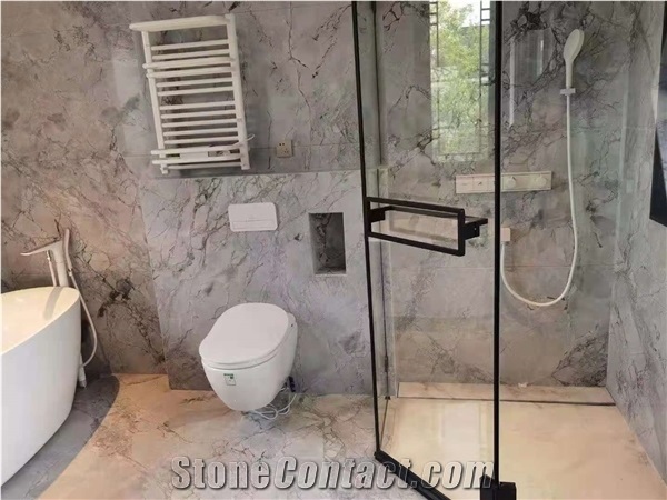 Calacatta Gray Marble Tiles for Bathroom Wall Floor