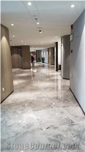 Calacatta Grey Marble Floor Wall Project