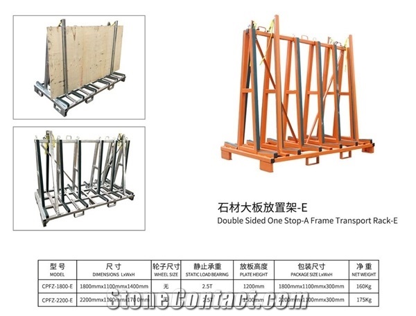 Double Sided One Stop-A Frame Transport Cart-C