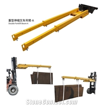 Heavy-Duty Telescopic Double Forklift Boom - A