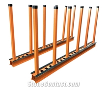 Slab Storage Rack - B (Rails With Rubber) Slab Storage Rack - B (Rails With Rubber)