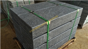 Black Basalt Steps, Stair, Surface Flamed /Chiseled