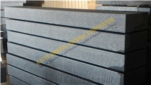 Black Basalt Steps, Stair, Surface Flamed /Chiseled