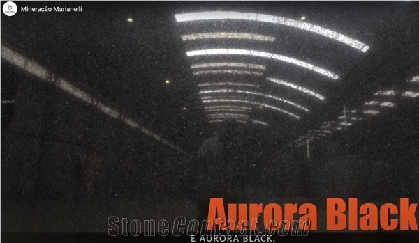 Aurora Black Granite Blocks