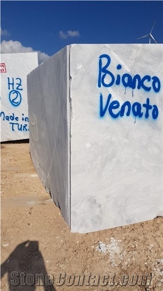 Venato Bianco Marble Blocks
