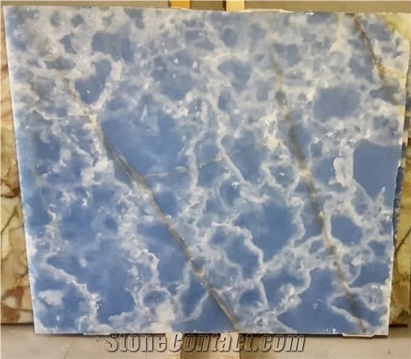 Blue Onyx Slabs, Tiles