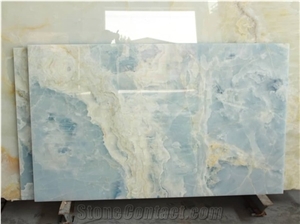 Blue Onyx Slabs, Tiles