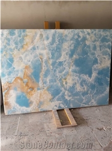 Blue Onyx Slabs, Tiles