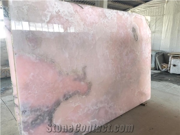 Pink Onyx Tiles & Slabs