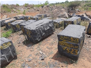 Jet Black Granite Blocks