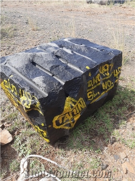 Jet Black Granite Blocks